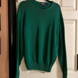 Vintage men’s green polo sweater